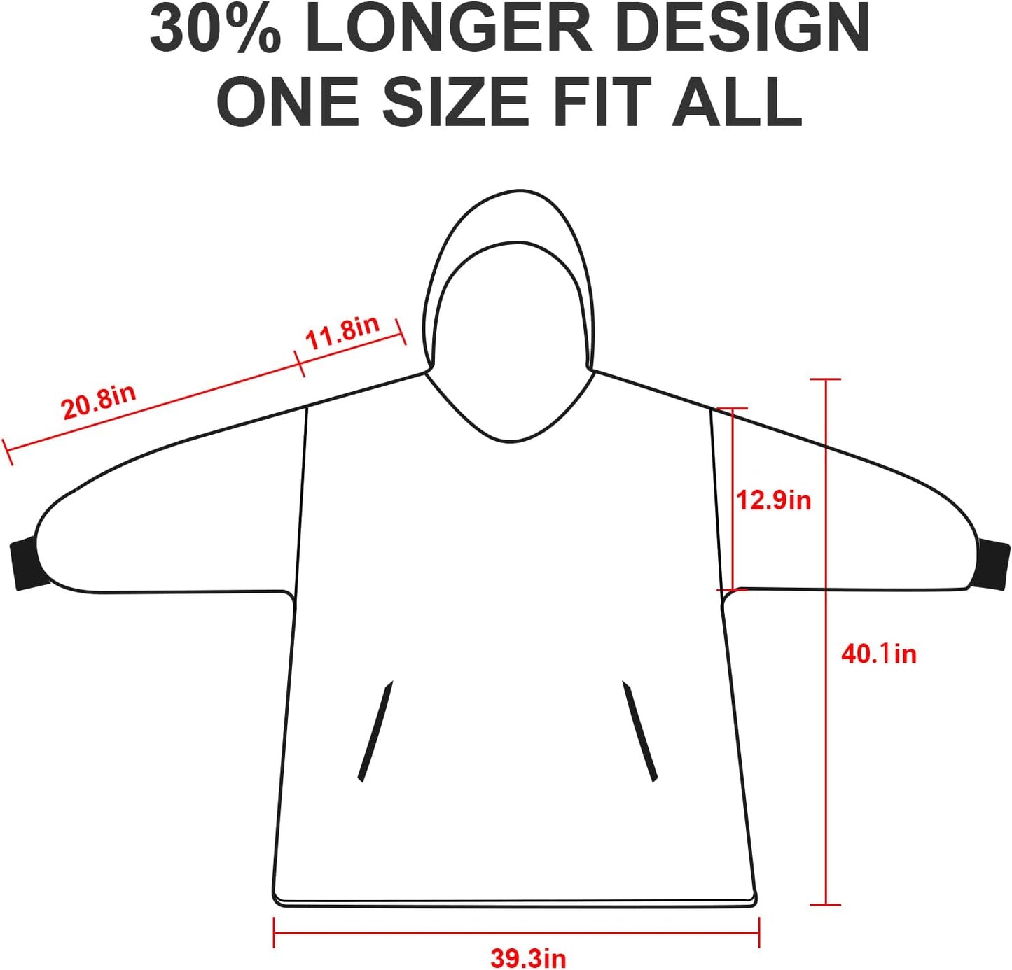 Ultimate Cozy Wearable Blanket Hoodie - Oversized Sherpa Sweatshirt for Maximum Warmth and Comfort!