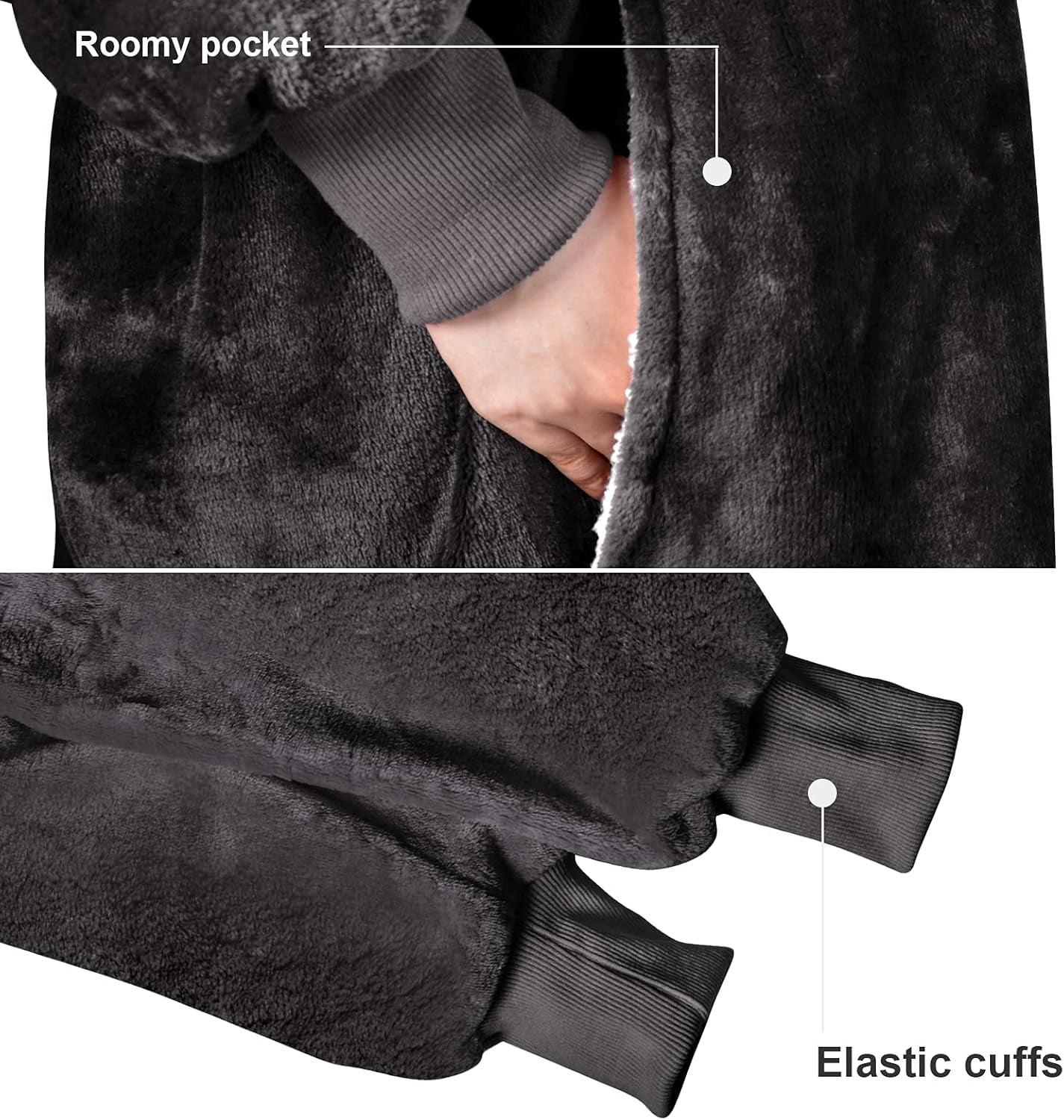 Ultimate Cozy Wearable Blanket Hoodie - Oversized Sherpa Sweatshirt for Maximum Warmth and Comfort!