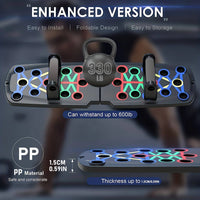 Push up Board, Multifunctional Foldable Pushup Fitness Stand for Portable Strength Training Equipment for Home Gym Workout for Men & Women