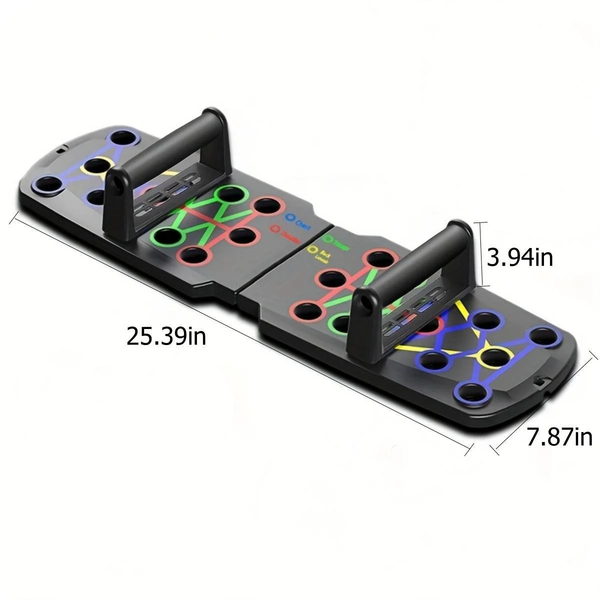 Push up Board, Multifunctional Foldable Pushup Fitness Stand for Portable Strength Training Equipment for Home Gym Workout for Men & Women